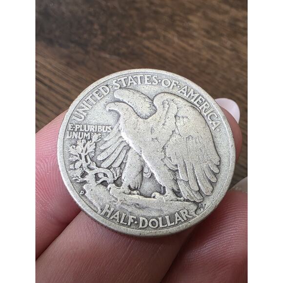 1939-D Walking Liberty Half Dollar, Extra Fine+ Circulated Coin, Store 5 - Picture 5 of 16